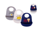 Hudson Baby 3pcs Silicone Bibs-2