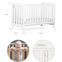 Australia Boori Daintree Premium Convertible Cot Bed + FREE Toddler Bed Guard