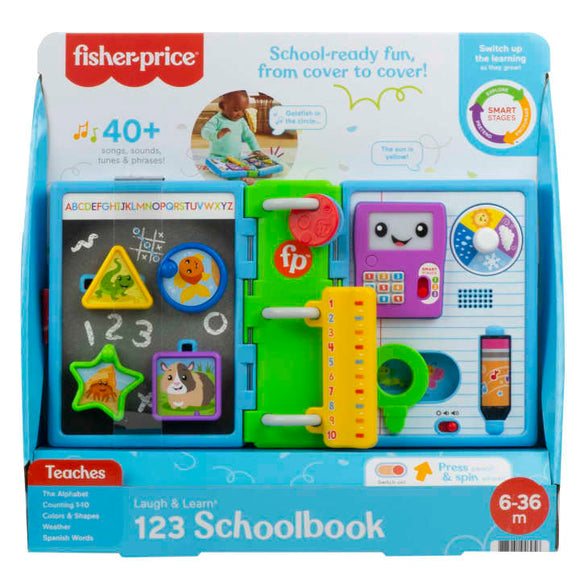 Fisher Price Laugh & Learn 123 Schoolbook Electronic Infant Activity Toy
