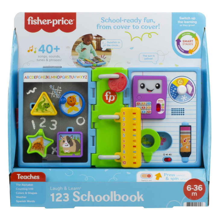 Fisher Price Laugh & Learn 123 Schoolbook Electronic Infant Activity Toy