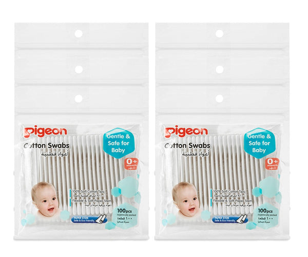 Pigeon Baby Cotton Swabs Hygienically Packed (100pcs Per Pack)