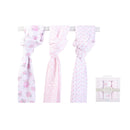 Hudson Baby 3pcs Muslin Swaddle Blanket-4