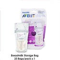 Philips Avent Breastmilk Storage Bag 180ml Collection - 25 Bags Per Pack