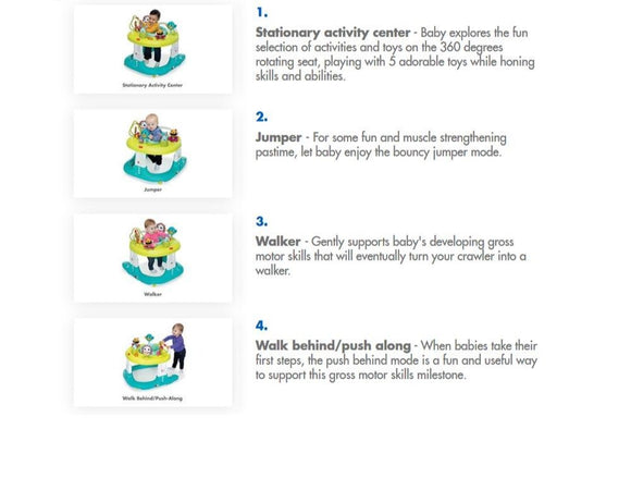 Tiny Love Meadow Days - 4 in 1 Here I Grow Baby Walker and Mobile Activity Center