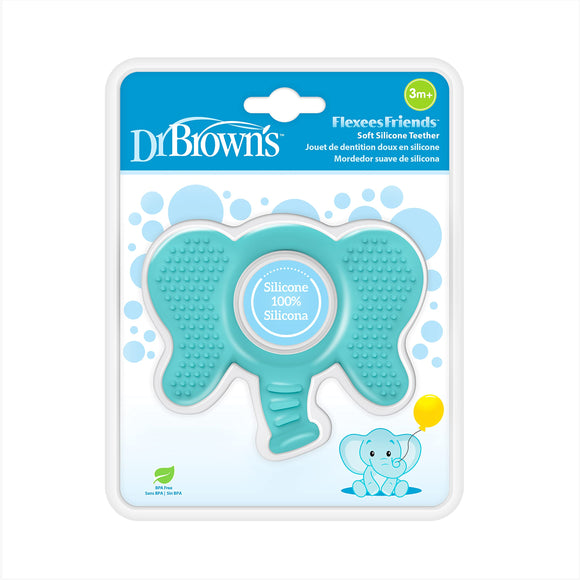 Dr Brown's Fleexes Friends Teether - Elephant/ Fox