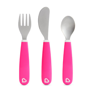 Buy pink Munchkin Splash Fork Knife Spoon