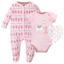 Hudson Baby 3pcs Layette Set