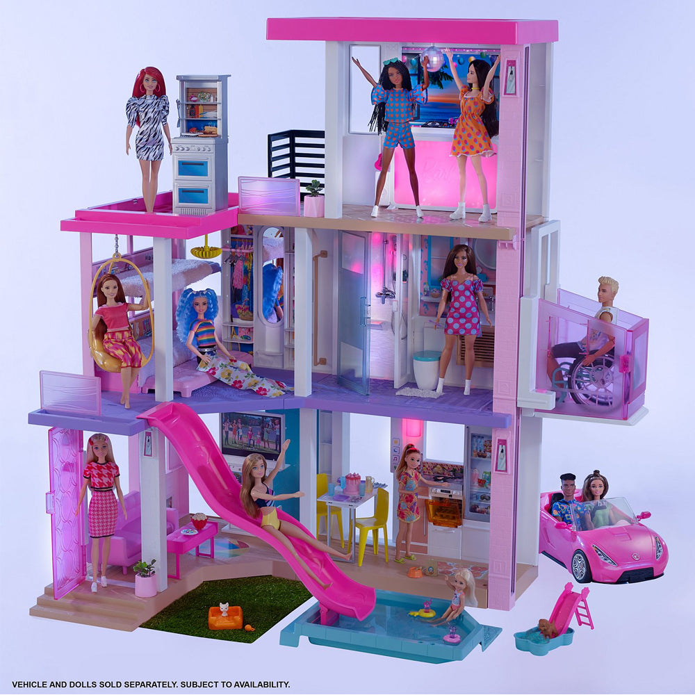 Barbie New ESTATE DreamHouse Dollhouse with Pool, Slide, Elevator, Lights & Sounds