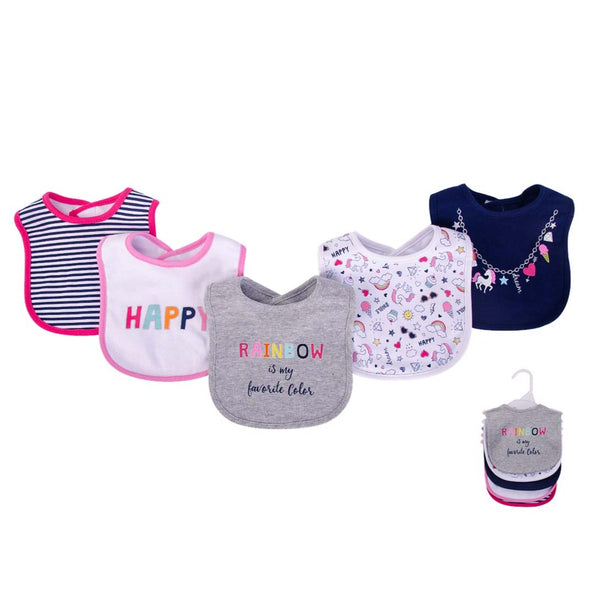 Hudson Baby 5pc Interlock Bib