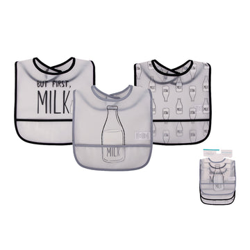 Hudson Baby 3pcs PEVA Waterproof Bibs