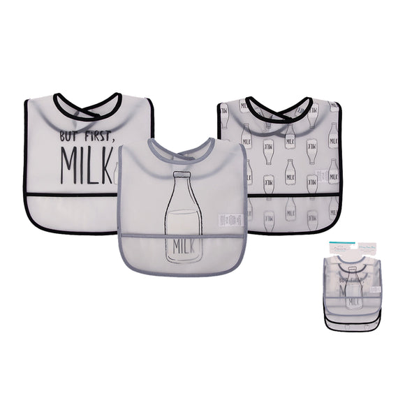 Hudson Baby 3pcs PEVA Waterproof Bibs