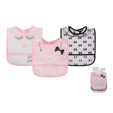 Hudson Baby 3pcs PEVA Waterproof Bibs - 0
