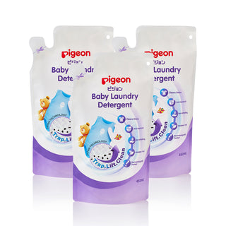 Pigeon Baby Eco-Friendly Laundry Detergent Refill Pack Collection 450ml (3 Refills / 6 Refills / 12 Refills / 18 Refills / 24 Refills)(Promo)