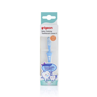 Buy blue Pigeon Training Toothbrush Lesson 3 (12-18 Months)