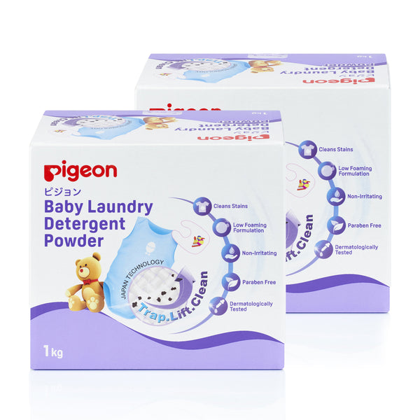 Pigeon Baby Laundry Detergent Powder (1kg) (1 Box/2 Boxes/4 Boxes/6 Boxes) (Promo)