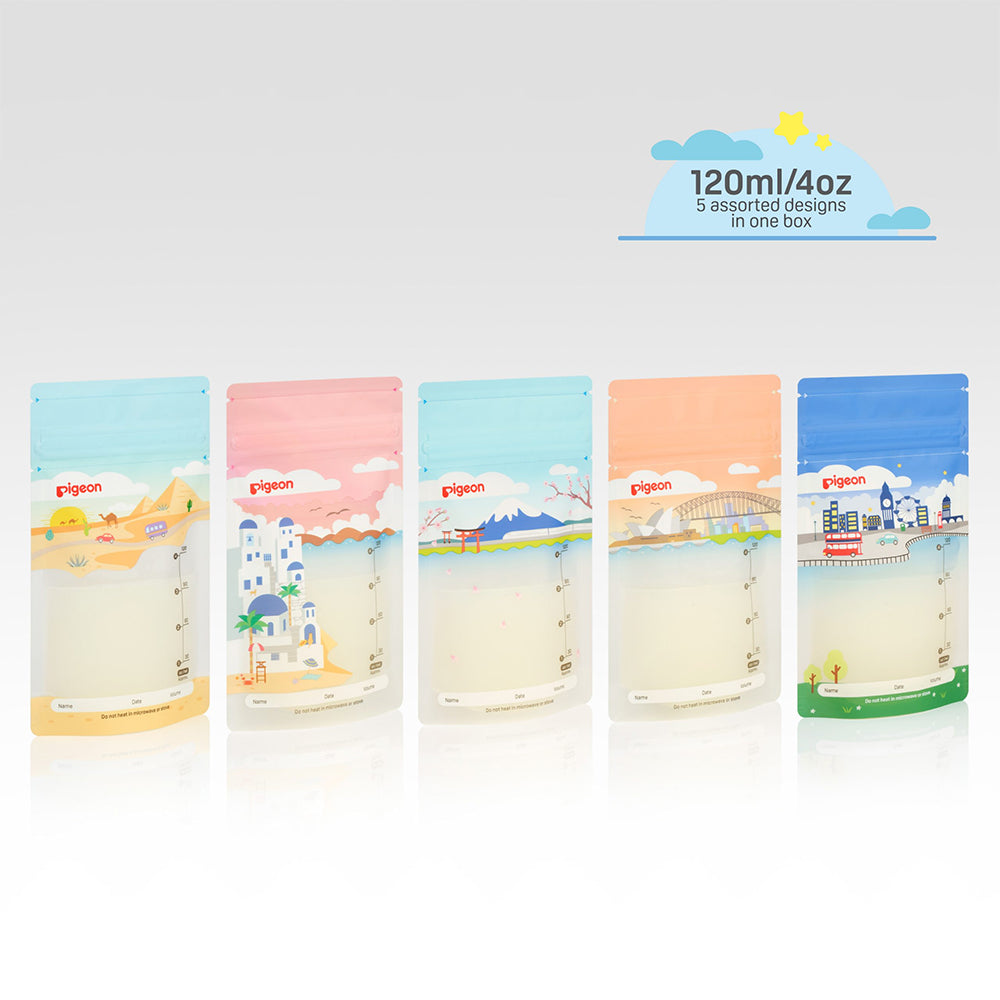 Pigeon Breastmilk Storage Bags Holidays 120ml (25 Bags/Box)