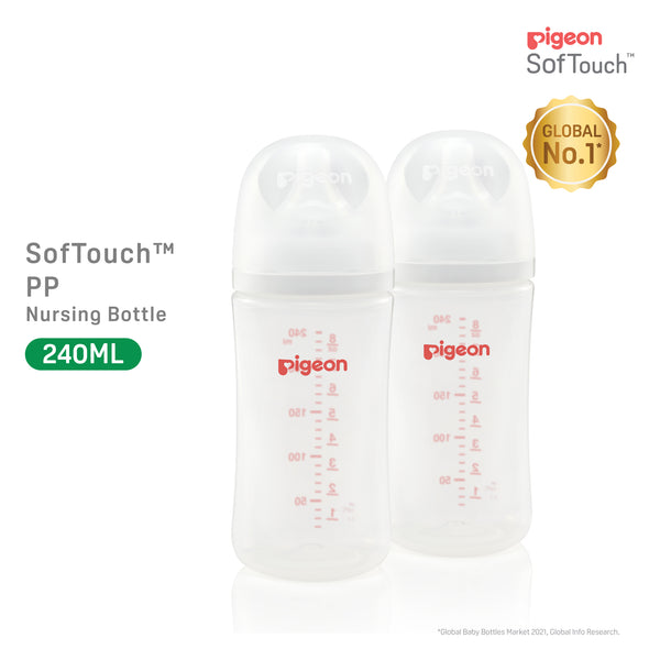 Pigeon SofTouch™ PP Nursing Bottle (160ml/240ml/330ml)