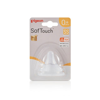 Buy ss-1pc-only-0-months [NEW] Pigeon SofTouch™ Wide Neck Nipple
