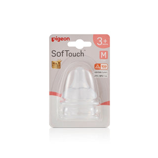 Buy m-3-months [NEW] Pigeon SofTouch™ Wide Neck Nipple