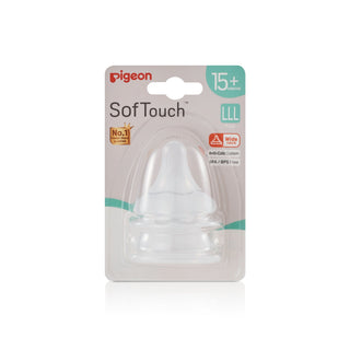 Buy lll-15-months [NEW] Pigeon SofTouch™ Wide Neck Nipple