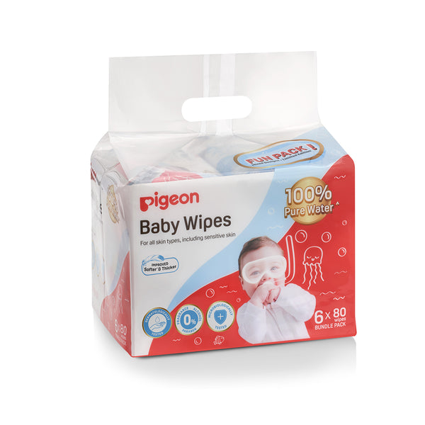 Pigeon Baby Wipes 100% Pure Water 80s Collection (Promo)