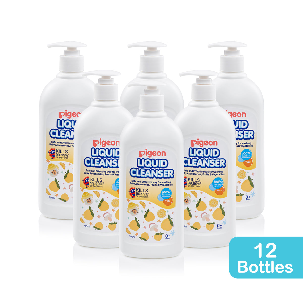 Pigeon 100% Food Grade Bottle Liquid Cleanser Yuzu Collection (700ml)