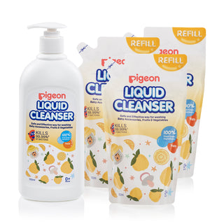 Pigeon 100% Food Grade Bottle Liquid Cleanser Yuzu Bundle (Promo)