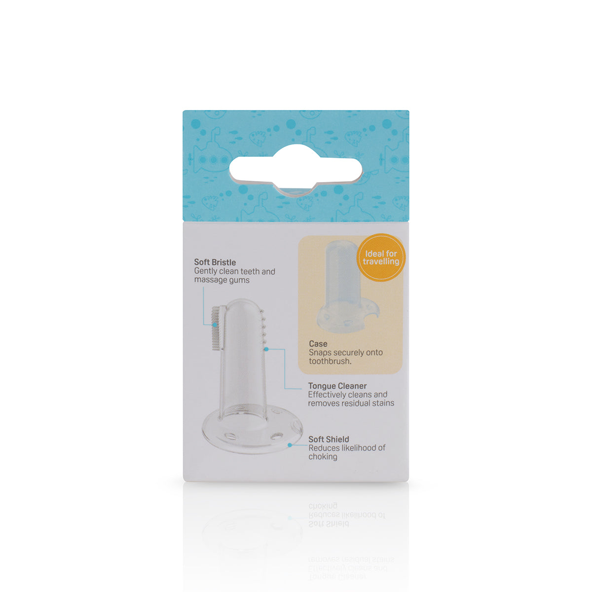 Pigeon Silicone Finger Toothbrush + Case - 0