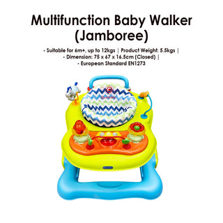 Lucky Baby Jamboree 5 in 1 Multifunction Baby Walker/Pusher/Rocker/Foot Board/Activity Centre