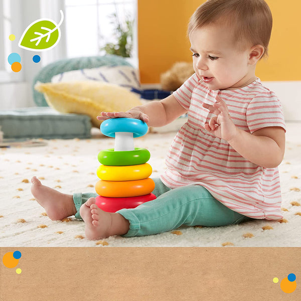 Fisher Price Infant Baby 1st Blocks Refresh + Brilliant Basics Rock a Stack - Bundle Deal (Promo)