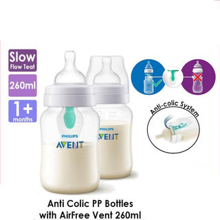 Philips Avent Anti Colic PP Bottles with AirFree Vent 260ml