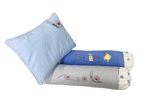 Baby Dream 100% Cotton Pillow and Bolster Set