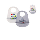 Hudson Baby 2pcs Silicone Bibs-3
