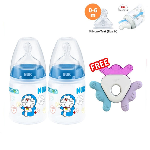 NUK Doraemon Bottle with Teether (Promo)