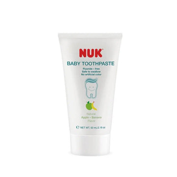 NUK Baby Toothpaste With Starter Toothbrush (Natural Apple & Banana Flavor) - 0