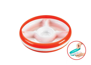 Buy orange OXO Tot Divided Plate with Removable Ring