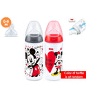 NUK 5 x 10s Baby Wipes + 2x300ml Mickey Bottles + Mickey Bib (Promo)