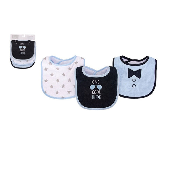 Hudson Baby 3pcs Drooler Bibs