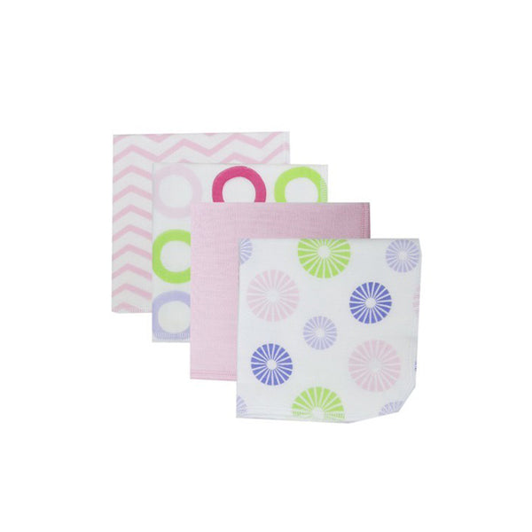 Luvable Friends 4pcs Washcloths (Bamboo)