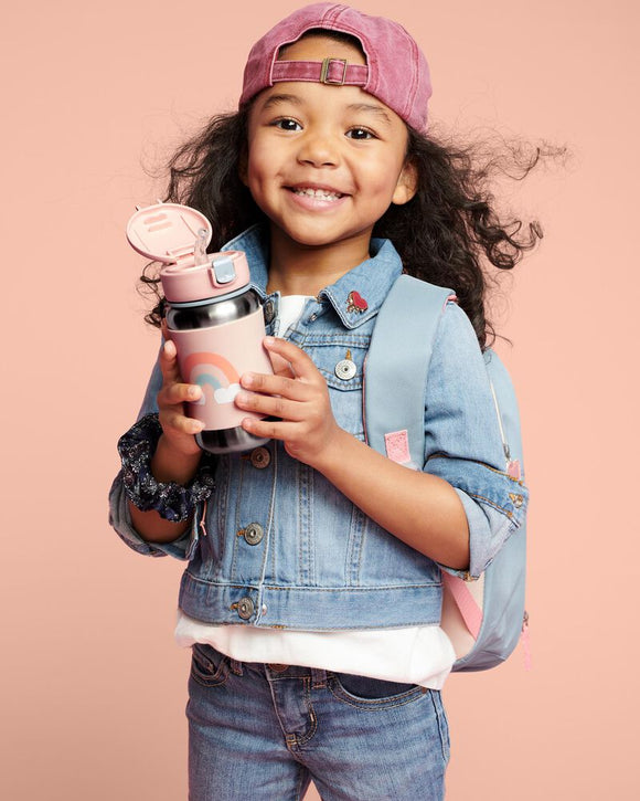 Skip Hop Zoo / Spark Style Stainless Steel Straw Bottle (12oz/350ml)