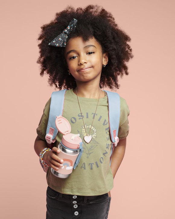 Skip Hop Zoo / Spark Style Stainless Steel Straw Bottle (12oz/350ml)