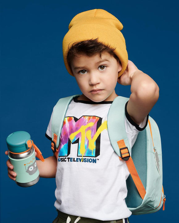 Skip Hop Zoo / Spark Style Stainless Steel Straw Bottle (12oz/350ml)