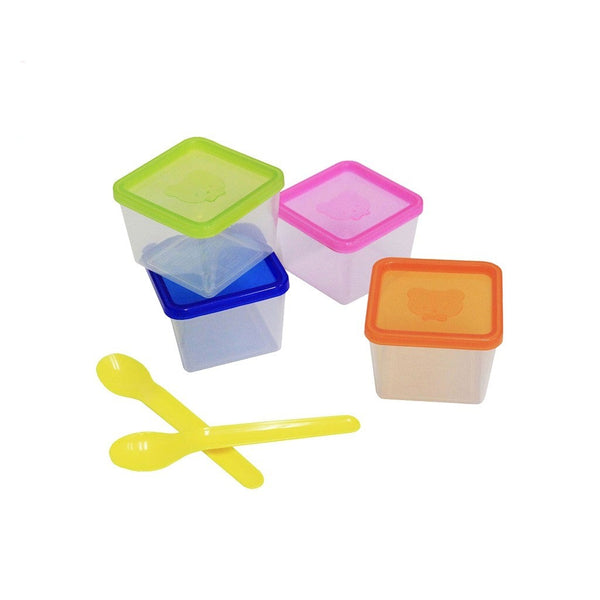 Lucky Baby Box-it Food Storage Containers and Spoon