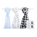 Hudson Baby 3pcs Muslin Swaddle Blanket-2