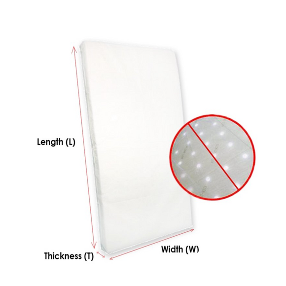 Babydreams 3 Inch Foam Mattress Without Holes -  Graco and Joie Playpen - 26x38x3inch