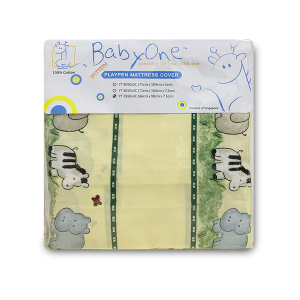 BabyOne 100% Cotton Playpen/Baby Cot Fitted Sheet Cover