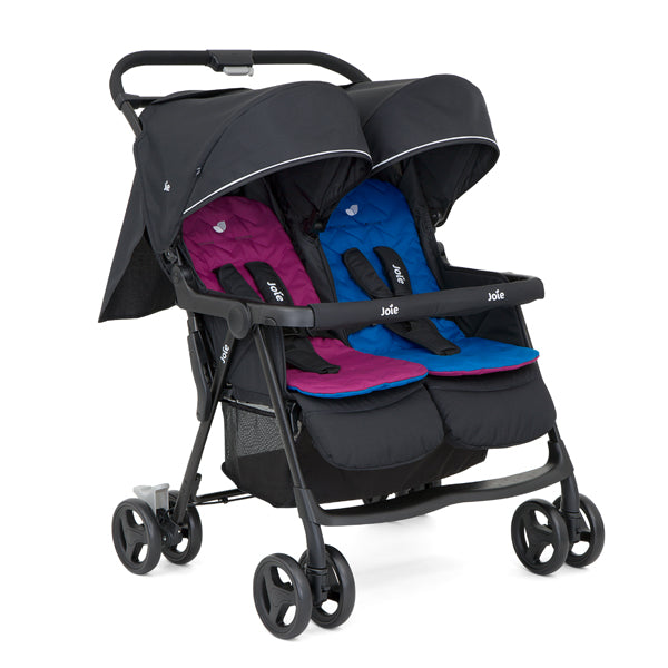 joie double stroller Joie Aire Twin Stroller + Rain Cover (1-Year Warranty)