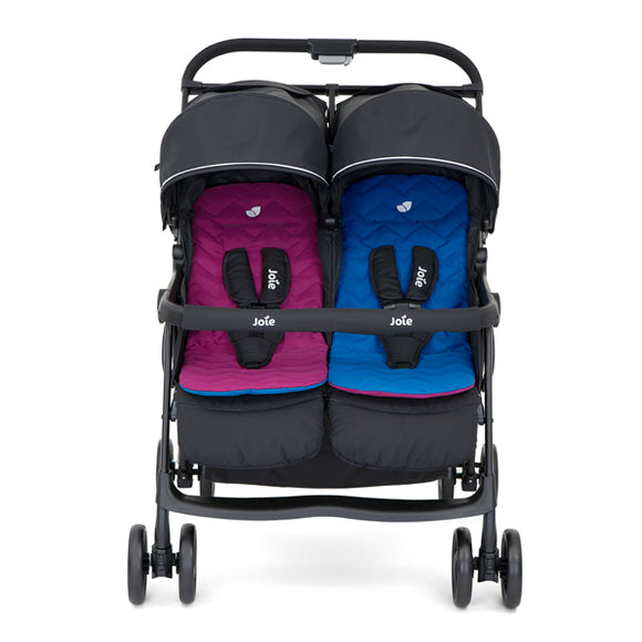 Joie Aire Twin Stroller + Rain Cover (1-Year Warranty)