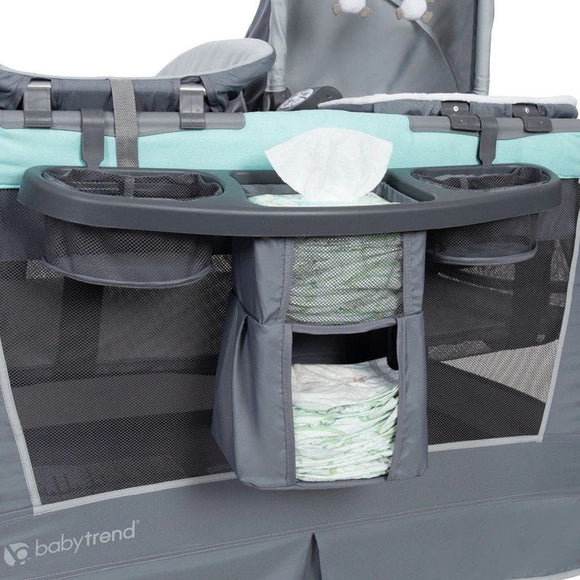 Baby Trend Simply Smart™ Nursery Center (Whisper Grey) FREE 2" Foam Playpen Mattress