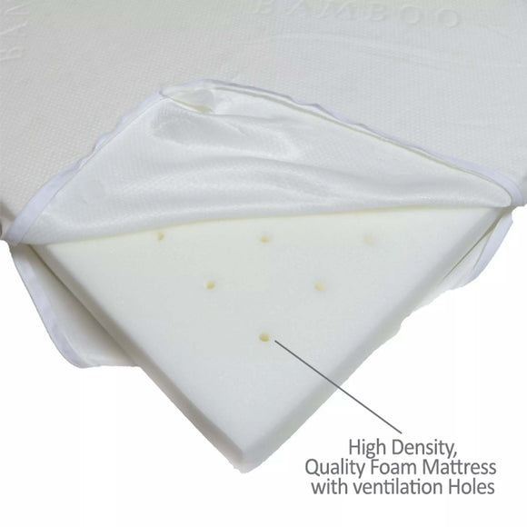 BabyOne Premium Bamboo High Density Baby Mattress Antidustmite / Antifungus / Antibacteria (Playpen / Baby Cot)